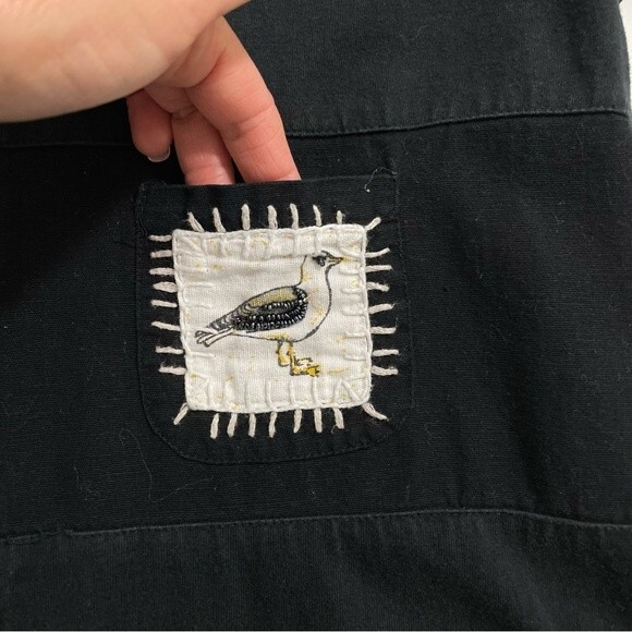 Vintage Country Wear Casuals Coastal Grandma Button Front Midi Dress Size LARGE - Picture 6 of 6